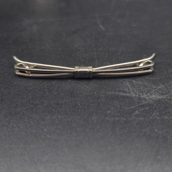 Krementz Silver Tone Collar Stay Vintage Men's Accessory - Picture 6 of 8